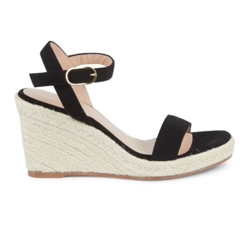 STUART WEITZMAN- NWOB
Teddi Rope Trim Wedge Sandals